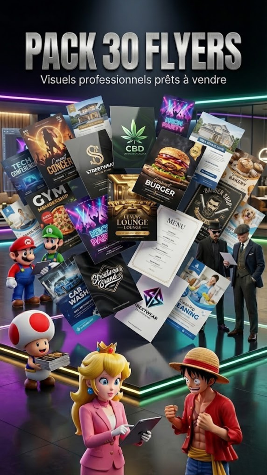 Pack de 30 flyers